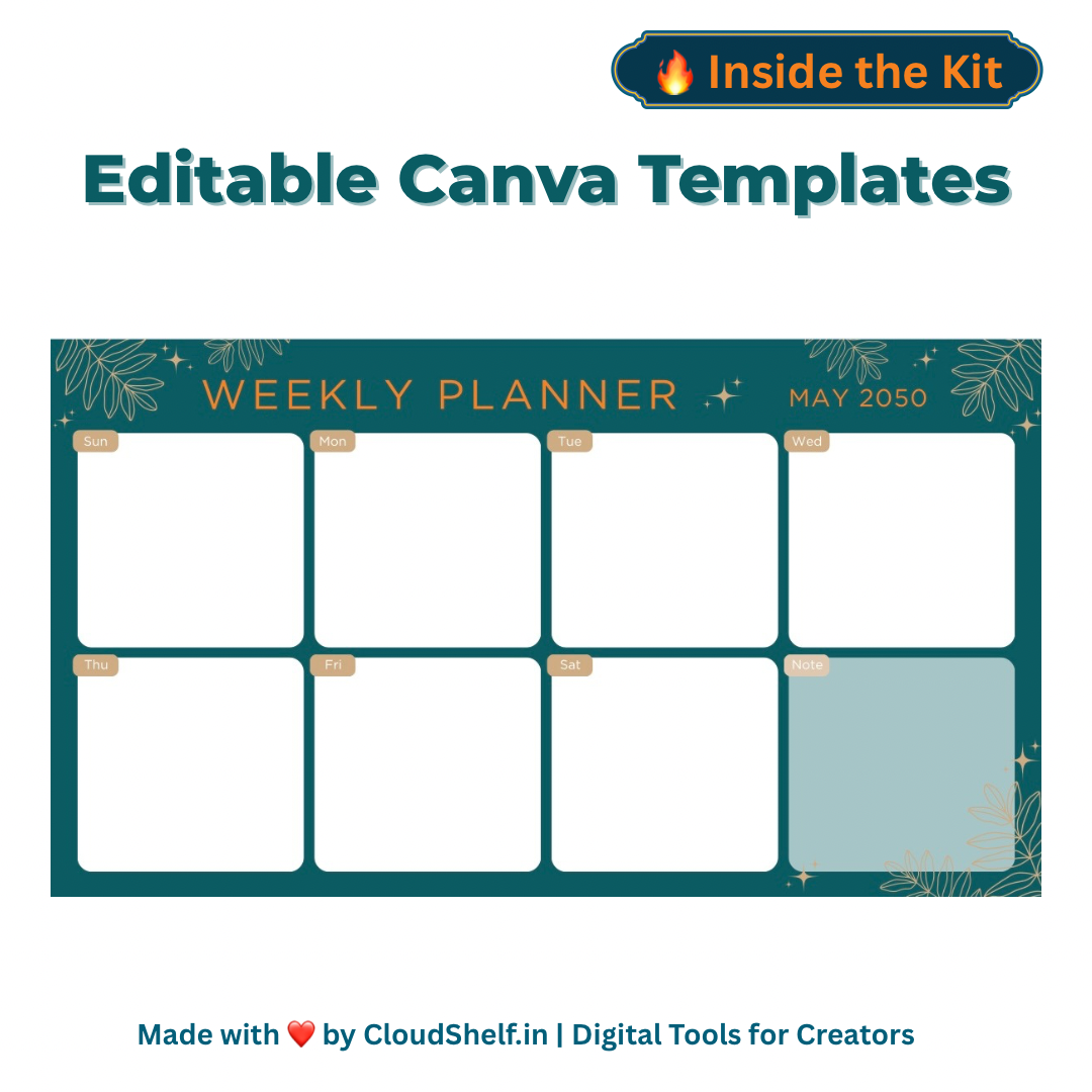 Canva Templates sample - CloudShelf